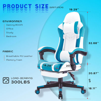 Op maat gemaakte kleur ALINUNU High Back Video Ergonomische Racing PC Spelstoel met voetsteun