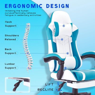 Op maat gemaakte kleur ALINUNU High Back Video Ergonomische Racing PC Spelstoel met voetsteun