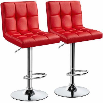 Moderne barmeubelen ALINUNU Draaibare PU leerstoel voor instelbare barstoelen
