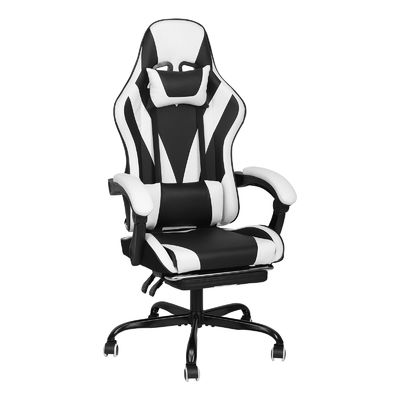 Synthetisch leer High Back Video Ergonomische Racing Gaming Stoel met Voetsteun ALINUNU
