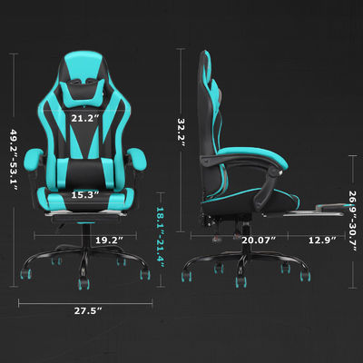 Moderne design hoge rug video ergonomische racespelstoel met voetenrest betaalbaar
