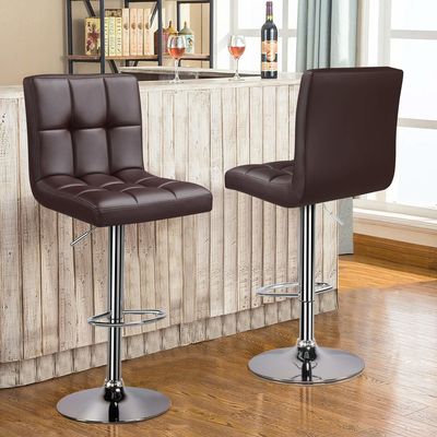 Hoogteverstelbare moderne barstoelen met draaibare PU leerstoel 19.5 &quot;D x 17&quot; W x 36.5 &quot;H