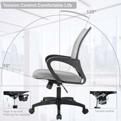 Pas uw werkruimte aan met ALINUNU Grey Mesh Computer Chair ODM en OEM opties