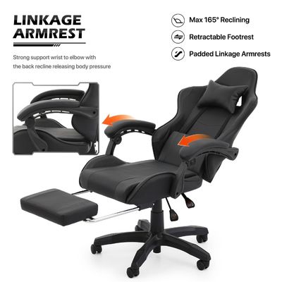 Verstelbare hoogte Ergonomische Computer Racing Video PC Custom Gaming Stoel voor volwassenen