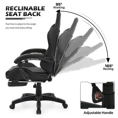 Verstelbare hoogte Ergonomische Computer Racing Video PC Custom Gaming Stoel voor volwassenen