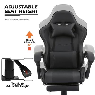 Verstelbare hoogte Ergonomische Computer Racing Video PC Custom Gaming Stoel voor volwassenen