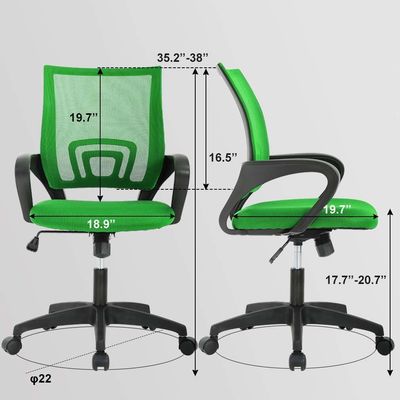ALINUNU Navy Green Mesh Computer Chair De ideale keuze voor Executive en Home Office