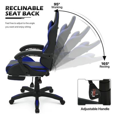 Genuine LEATHER ALINUNU Ergonomische Computer Racing Video PC Custom Gaming Stoel voor volwassenen