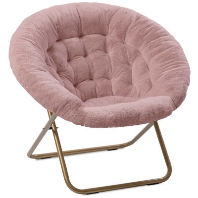 Gevouwen Ronde Verdikte Opvouwbare Leunstoel Woonkamer Maanstoel Moderne Design Stijl