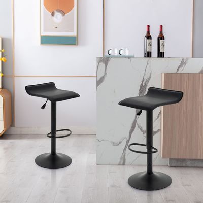 Gepersonaliseerde kleur ALINUNU Draaibare barkrukken PU Lederen Airlift Barstoel voor eetkamer