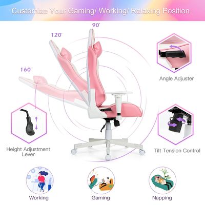 Aanpasbare kleur ALINUNU Secret Lab Ergonomische Racing Gaming Chair 29&quot;D x 29&quot;W x 49.5&quot;H