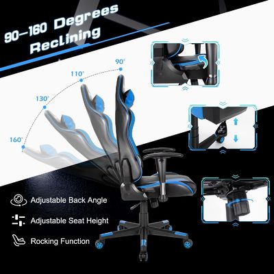 ALINUNU Aanpasbare geheime laboratorium ergonomische racing pc videogame stoel voor Home Office