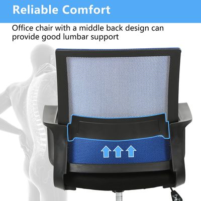 Gepersonaliseerde kleur ergonomische draaibare kantorenstoel met ijzeren metalen type en ontwerp