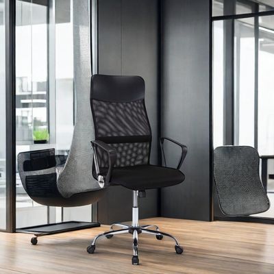 Moderne werkruimtes Draaibare kantoorstoel met roestvrijstalen frame en aangepaste kleur