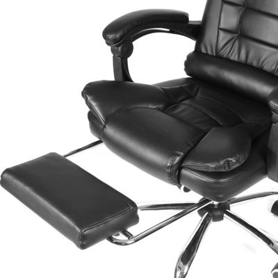 Home Office Postverpakking Y Lederen Executive Swivel met voetsteun van ALINUNU