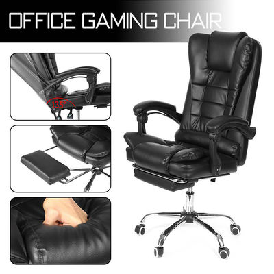 Home Office Postverpakking Y Lederen Executive Swivel met voetsteun van ALINUNU