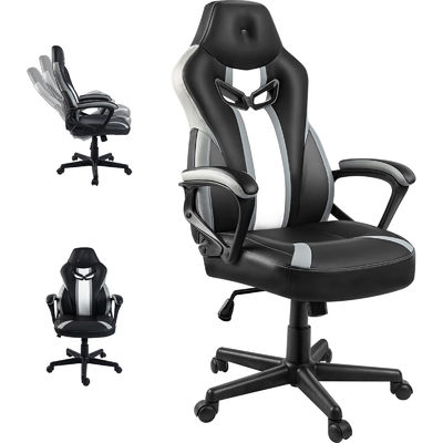 Modern ergonomisch racestijl draaiende speelstoel met verstelbare lumbale steun
