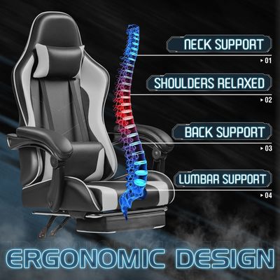 Custom Racing Razer Gaming Chair met lumbale steun en synthetisch leermateriaal