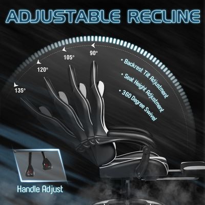Custom Racing Razer Gaming Chair met lumbale steun en synthetisch leermateriaal