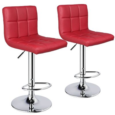 Modern Design PU Lederen Verstelbare Draaibare Barstoel Met Achterkant 14,5&quot;D x 16&quot;W x 24,5&quot;H
