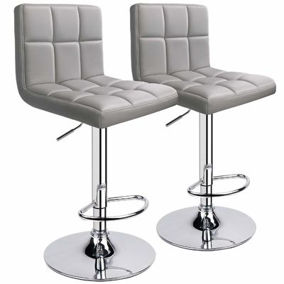 Modern Design Home Bar Stoel met rug en verstelbare draai in aangepaste kleur
