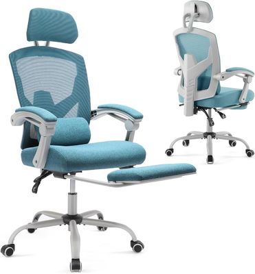 Gepersonaliseerde Kleur Achtergrens Rolling Swivel Mesh Stoelen met Wielen Item Gewicht 34,4 pond