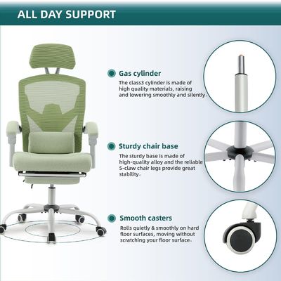 27.56&quot;D x 18.5&quot;W x 47.8&quot;H Back Mesh Rolling Swivel Chair voor Office Ergonomics