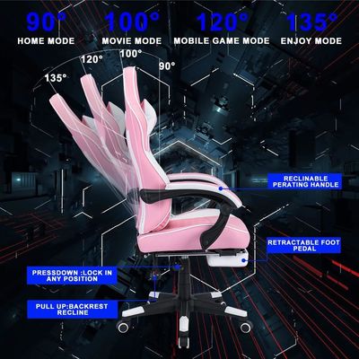 Verbeter je gaming ervaring met deze ergonomische computer stoel gemaakt van nylon