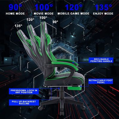OEM ODM Aanpassen Moderne Scorpion Gaming Chair Leer Ergonomische Draaibare Computerstoel