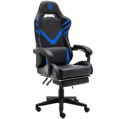 Ergonomische high back computer gaming stoel met lumbale steun en synthetisch leer
