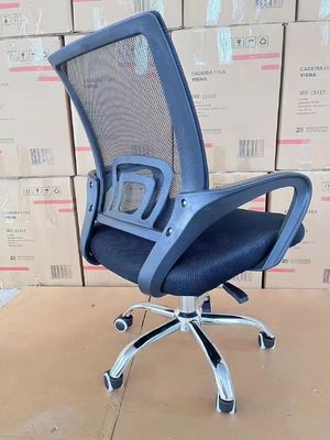 Mesh zilveren basis moderne ergonomische draaibare kantoorstoel voor betere werkdoeltreffendheid