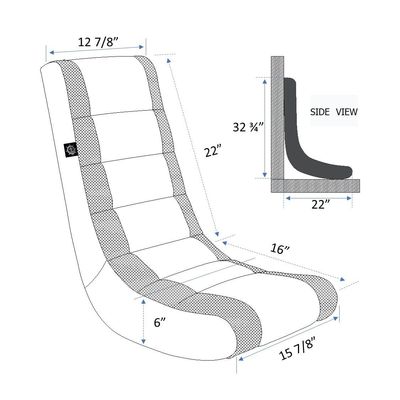 ALINUNU Gaming Chair Verstelbare hoogte voor kinderen en tieners Direct Floor Video Rocker