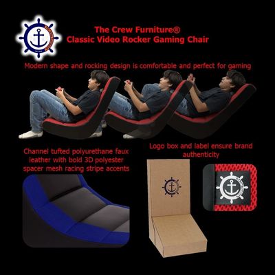 ALINUNU Gaming Chair Verstelbare hoogte voor kinderen en tieners Direct Floor Video Rocker