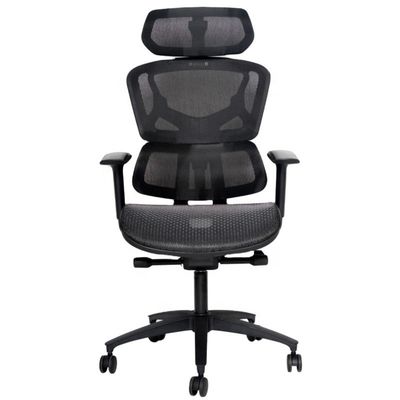 Ergonomische kantoorstoel met draaiende en 3D verstelbare armleuningen