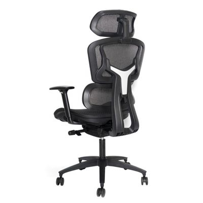 Ergonomische kantoorstoel met draaiende en 3D verstelbare armleuningen