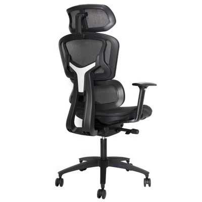 Ergonomische kantoorstoel met draaiende en 3D verstelbare armleuningen