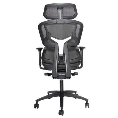 Ergonomische kantoorstoel met draaiende en 3D verstelbare armleuningen