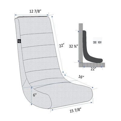 ALINUNU Gaming Chair Floor voor kinderen en tieners Swivel Style Polyester Fiber Batting