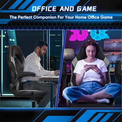 Verstelbare hoogte Ergonomische gaming stoel Stof Computer kantoor stoel voor videogames