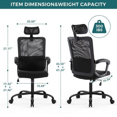Ergonomische netten Home Office Computer stoel met aangepaste kleur en roterende rollen