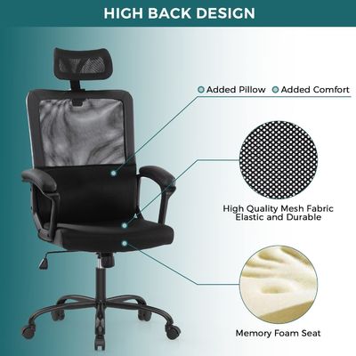 Ergonomische netten Home Office Computer stoel met aangepaste kleur en roterende rollen
