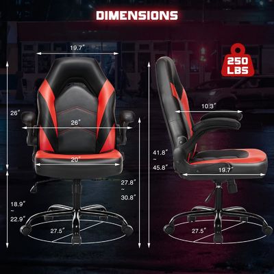 ALINUNU Ergonomische computerspelstoel met instelbare hoogte en aangepaste kleur