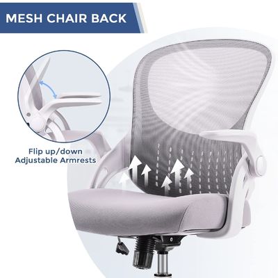 Direct Nylon Mesh Computer Chair met zachte armleuningen en gepoleerde lende steun