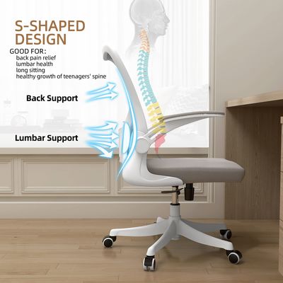 Home Office Schrijftafel en stoel Mesh Back Office stoel met lumbale steun Verstelbare hoogte