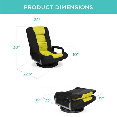 Draaibare gaming stoel 360 graden Multifunctionele vloer stoel rocker voor tv aangepast kleur