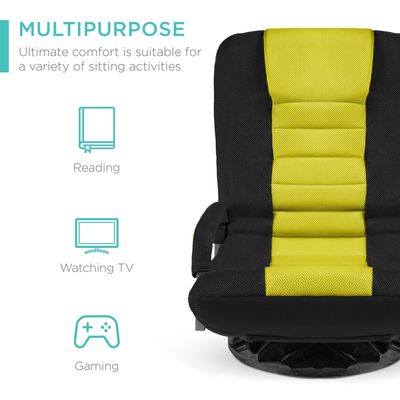Draaibare gaming stoel 360 graden Multifunctionele vloer stoel rocker voor tv aangepast kleur