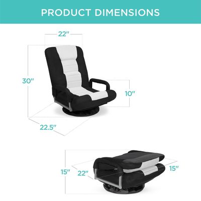 Draaiende stoel ALINUNU 360 graden Multipurpose vloer stoel Rocker voor TV 17 pond