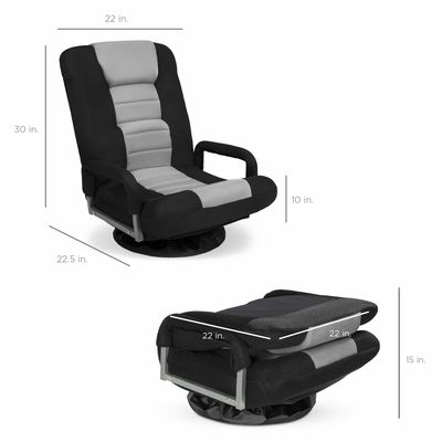 Draaibare gaming stoel 360 graden Multifunctionele vloer stoel rocker voor tv aangepast kleur