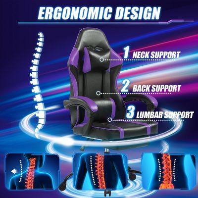 Hoogteverstelbare speelstoelen Home Office Ergonomische speelstoel met voetzorg