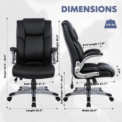 Moderne ontwerp Achterste Executive Office Chair voor een maximumgewicht van 275 pond verzekering